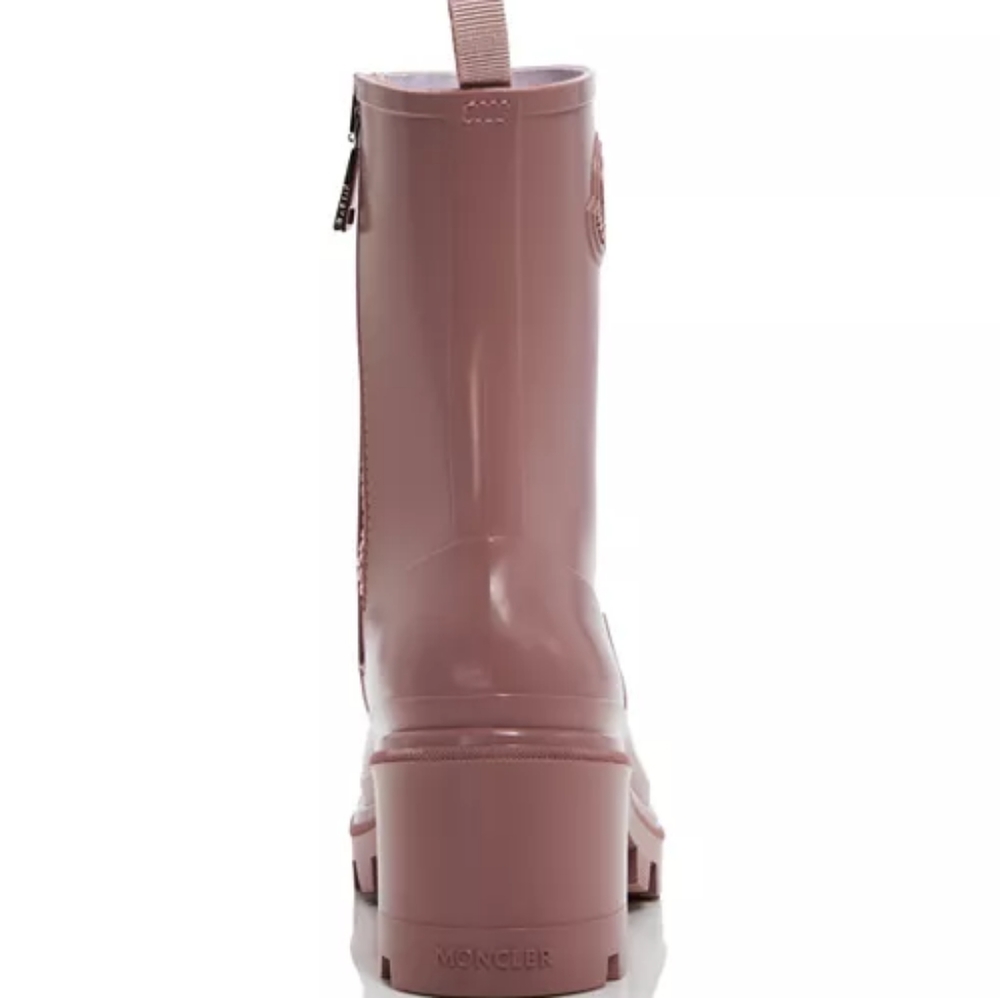 Moncler Women's LoftGrip Dark Pink Rain Boots | New! | Size 8.5 | NWT | - Picture 7 of 15